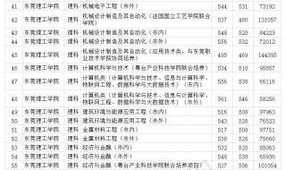 东莞理工学院录取分数线