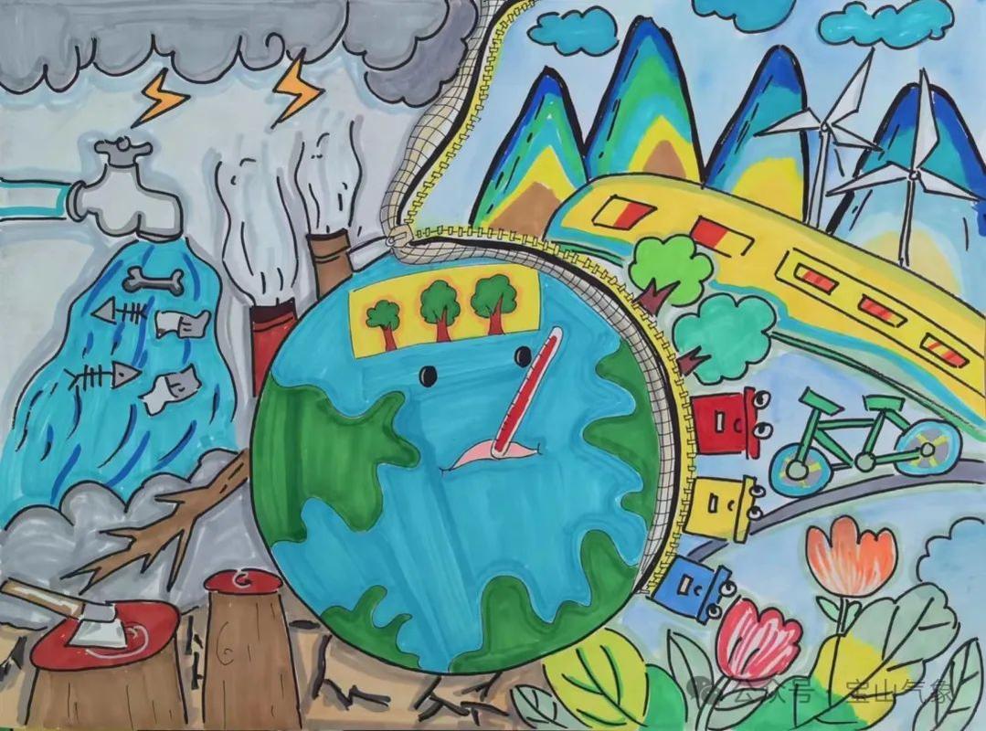 气候变化(气候变化绘画)